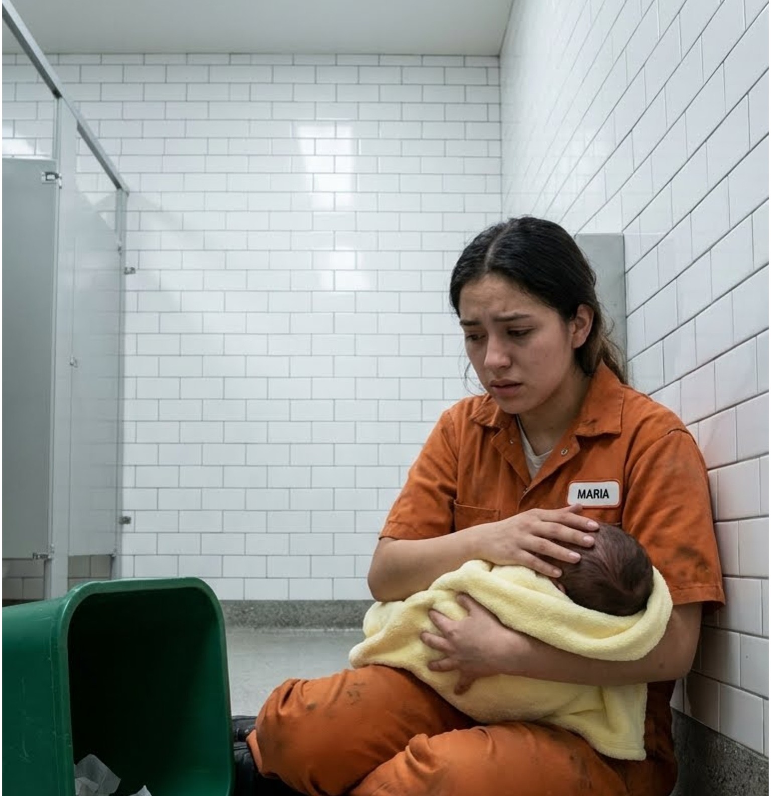 Bir çöp kutusunun yanında terk edilmiş bir yenidoğan bebek buldum