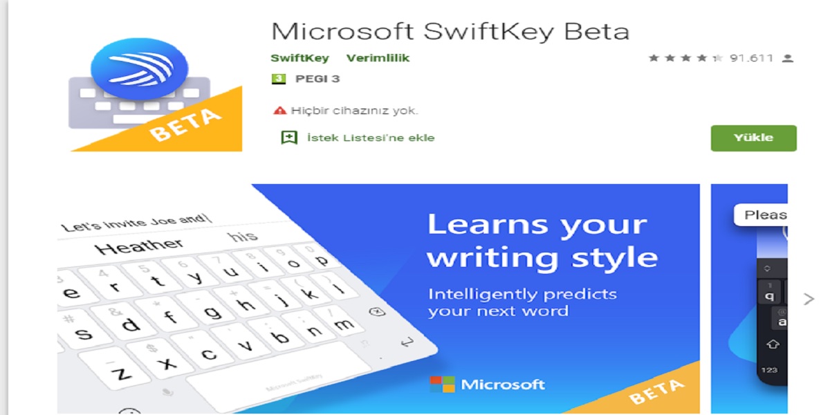 Android için Microsoft SwiftKey artık uyarlanabilir temalı uygulaması nasıl indirilir?