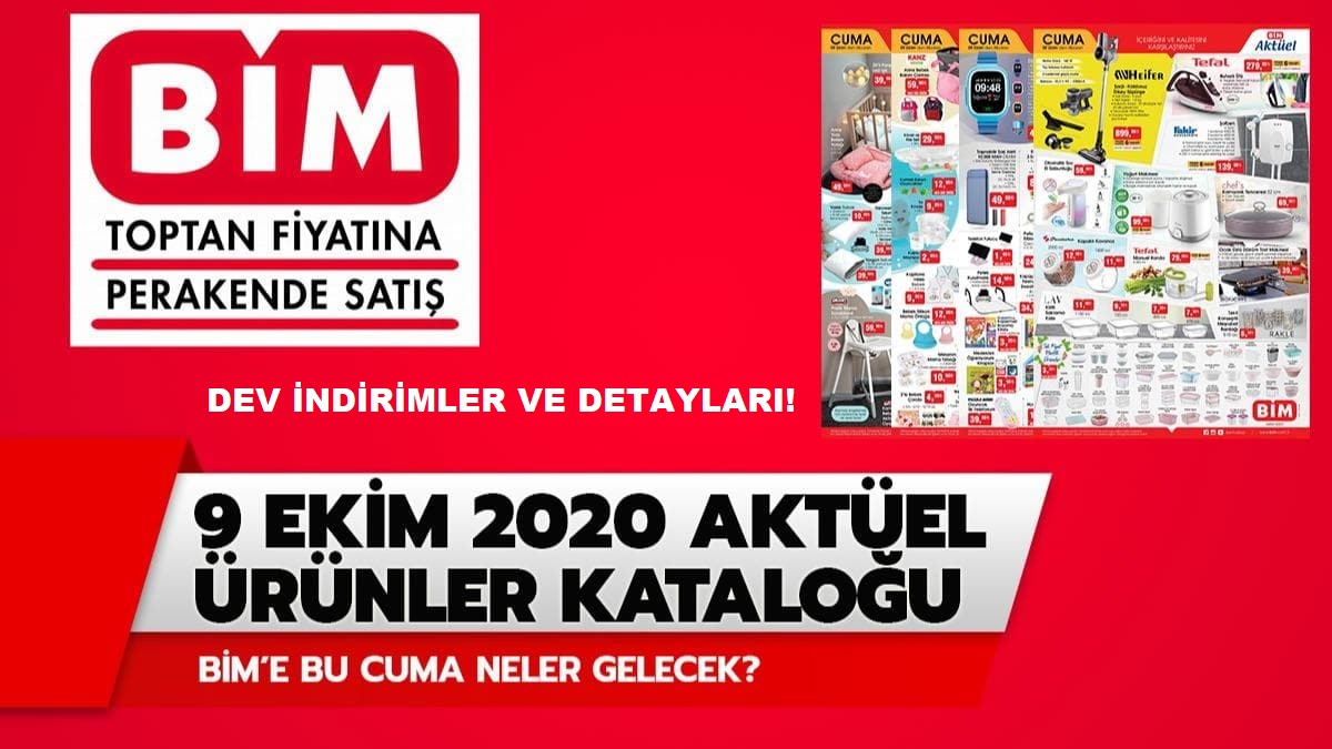 BİM 9 Ekim 2020 Cuma Aktüel Ürünler Kataloğu Yayınlandı! BİM Hangi Teknolojik Ürünlerde Dev İndirim Var?