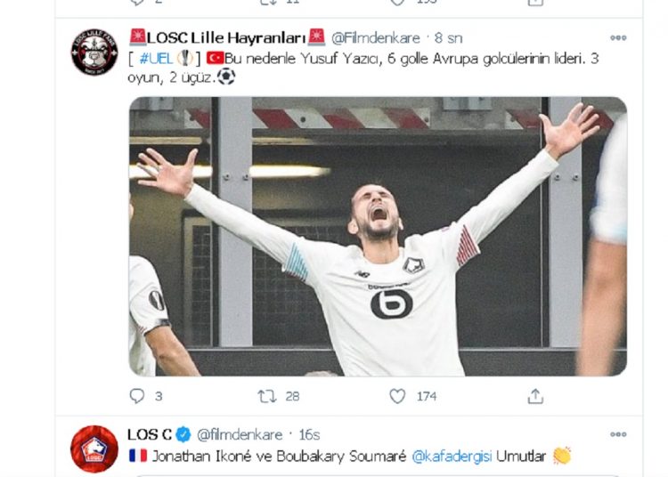 Yusuf Yazici 6 golle Avrupa golculerinin lideri. 3 oyun 2 ucuz