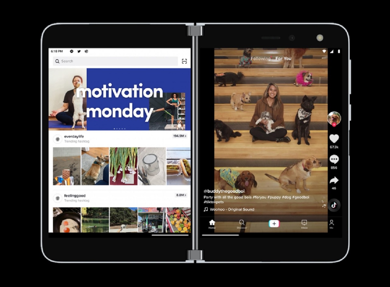 TikTok, Microsoft Surface Duo için geliştirilmiş uygulamayı başlattı