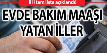 evde bakim maasi yatan iller listesi sorgulama 2 mart 2021 sali evde bakim maasi parasi odenen iller guncel hangi iller odendi