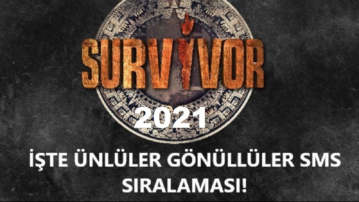 Survivor 2021 exxen.com sms sıralaması kim birinci oldu? Survivor 26 Ocak Ünlüler Gönüllüler oy sıralaması İlayda mı Aleyna mı elendi? Sms Listesi