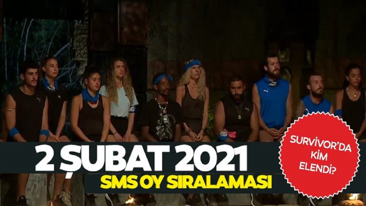 Survivor 2021 exxen.com sms sıralaması kim birinci oldu? Exxen Survivor 2 Şubat Ünlüler Gönüllüler oy sıralaması Duygu mu Poyraz mı elendi? 4.hafta Sms Listesi