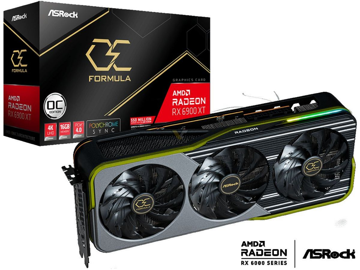 ASRock, Radeon RX 6900 XT OC Formula 16 GB Grafik Kartlarını Piyasaya Sürüyor