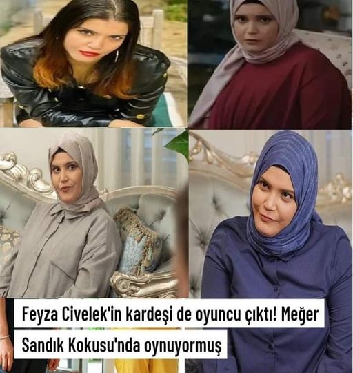 Feyza Civelek’in kardeşi de oyuncu çıkt