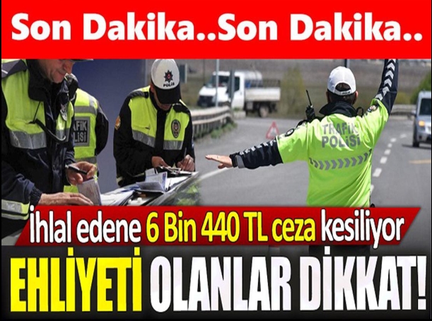 YENİ TRAFİK KURALI GELDİ