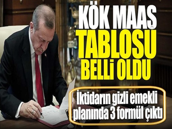 KÖK MAAŞ TABLOSUNDA SİL BAŞTAN