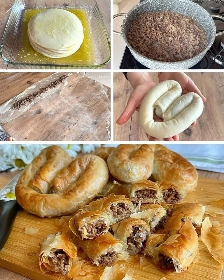 EL AÇMASI KIYMALI ÇITIR BÖREK