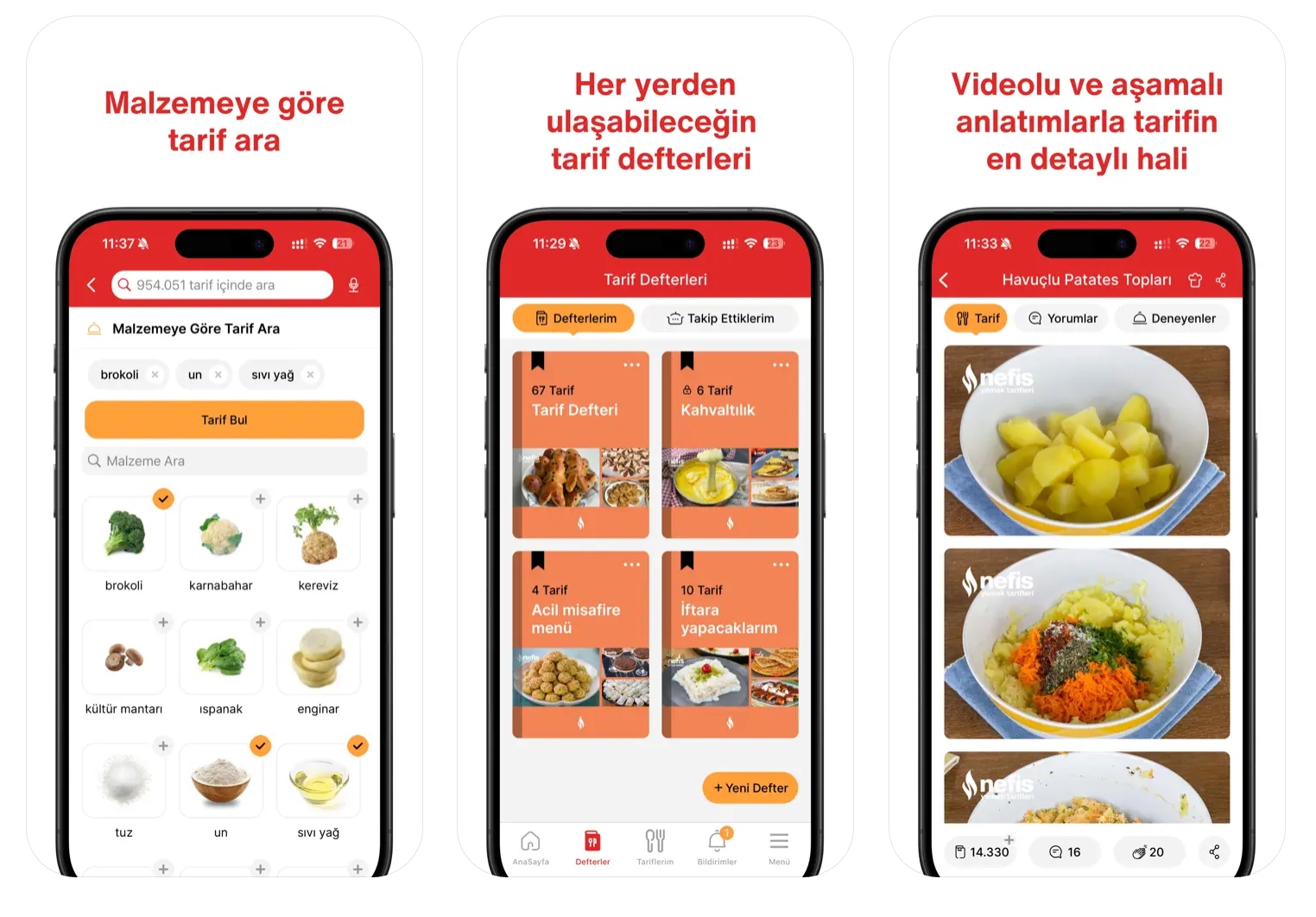 Uygulama Rehberi ve Menü Önerileri
