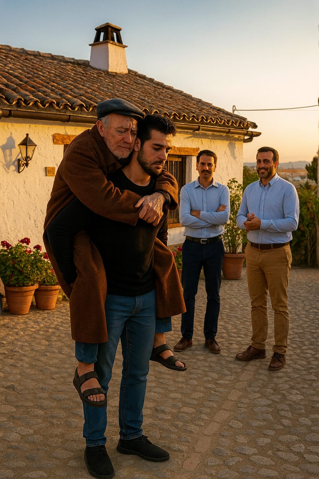 Babası Hasan Bey hastaneden eve döndüğünde