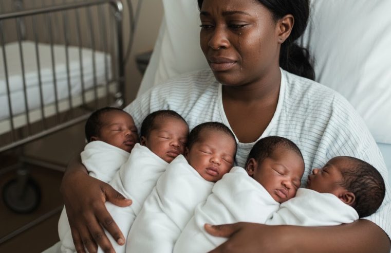 Beş bebek doğduktan hemen sonra baba Bunlar benim değil diye fısıldadı ve dışarı çıktı