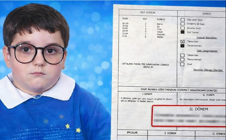 Öğrencinin Karnesine Öyle Bir Not Yazdı ki Görenler Hayret İçerisinde Kaldı