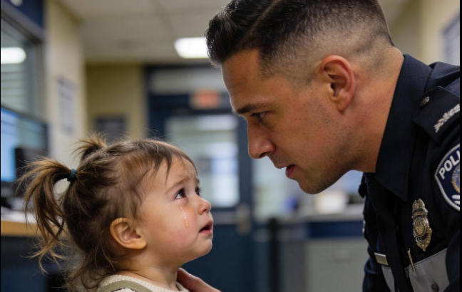 Küçük bir kız çocuğu ciddi bir suçu itiraf etmek için polis karakoluna gitti