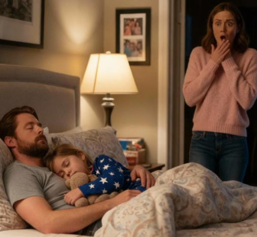 Sekiz yaşındaki bir kız çocuğu yalnız uyuyor