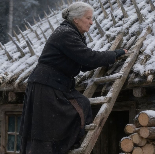 kadar her gün evinin çatısına çıkıp sivri tahta kazıkları çakıyordu