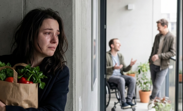 felçli kocamın bir yabancıyla güldüğünü tesadüfen duydum