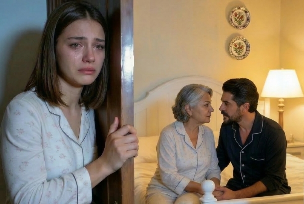 Kayınvalidemin odasının önünden geçerken kocamın sesini duydum