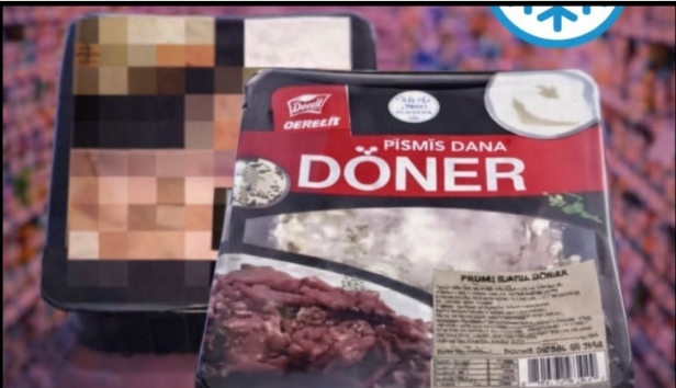 Zincir marketlerde kampanyalı satılan dönerde