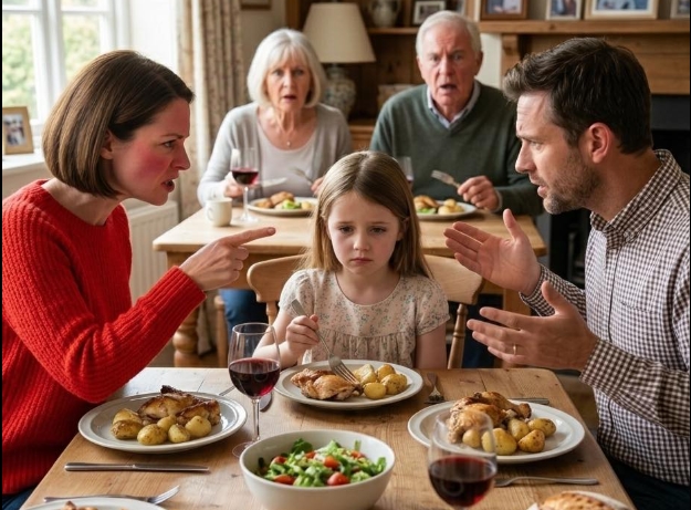 Görümcem yemek sırasında ayağa kalktı ve herkesin önünde beni