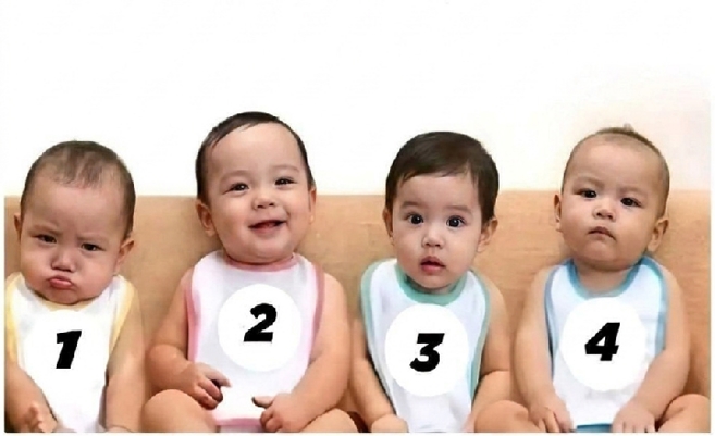 Bu dört bebekten hangisi kız çocuğu?