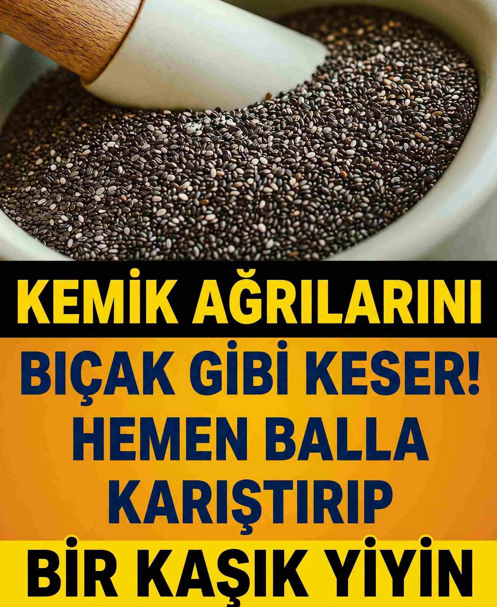 Diz ağrılarını sıfırlayan karışım