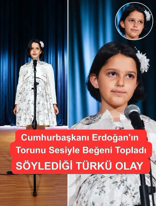 Erdoğan’ın 8 yaşındaki torunu sesiyle beğeni topladı