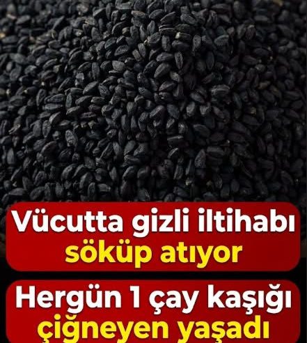 Vücuttan gizli iltihabı söküp atıyor